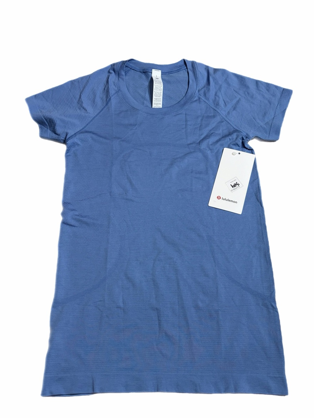 NWT Lululemon Swiftly Tech Short-Sleeve Shirt 2.0 *Hip Length (Prep Blue) Size 6